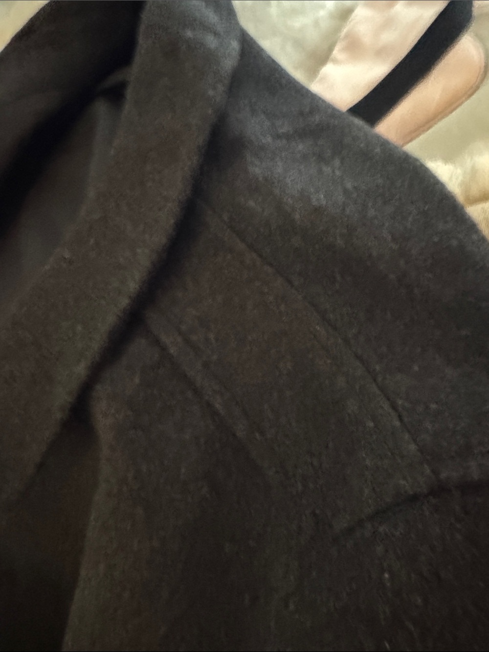 NWT NORDSTROM Men's Grey Phantom Marl Wool Blend Overcoat - Classic Tailored